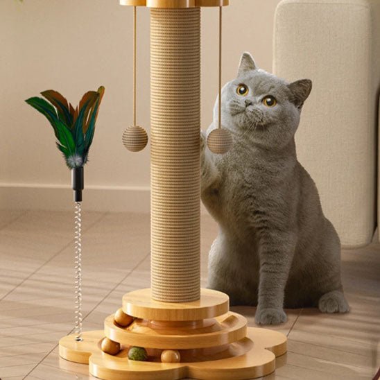 Arbre a chat en bois | NaturDesign - MinouVillage