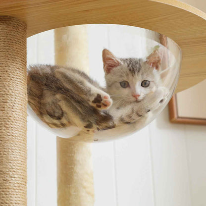 Arbre a Chat en bois | Naturel avec Griffoirs - MinouVillage