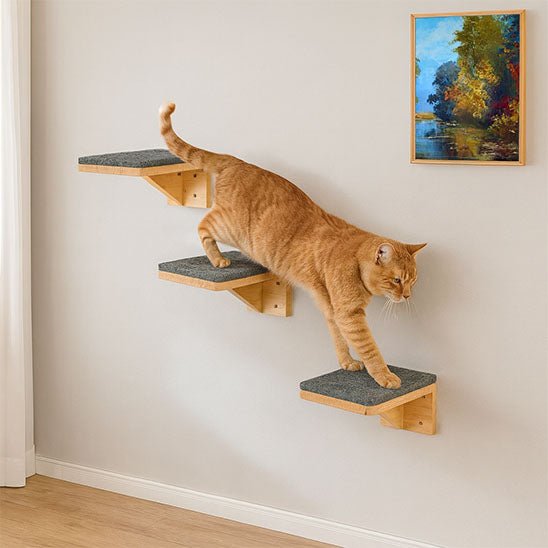 Arbre à Chat Mural | Compact & Élégant - MinouVillage