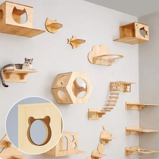 Arbre a chat mural design - MinouVillage