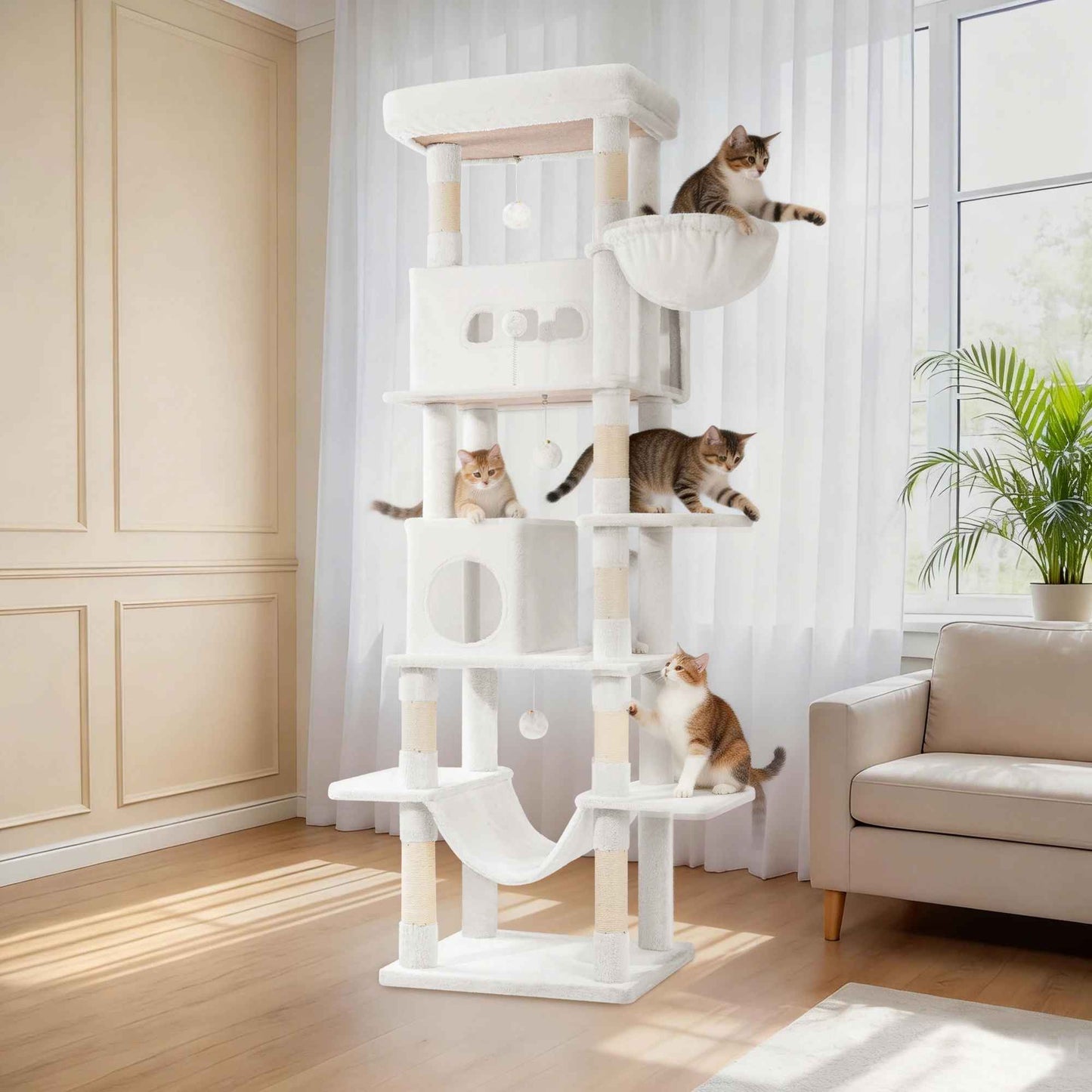 Arbre à Chat XXL | UltraStable 210cm - MinouVillage