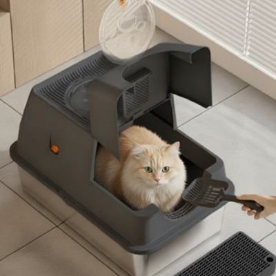 Bac à litière Chat | Design Anti - odeurs - MinouVillage