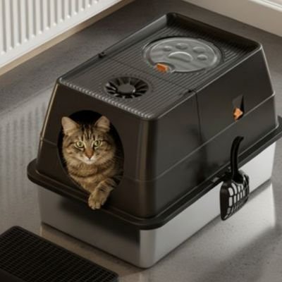 Bac à litière Chat | Design Anti - odeurs - MinouVillage