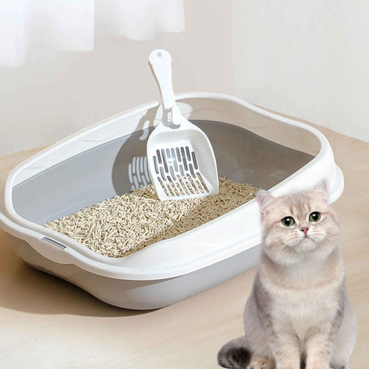 Bac à litière Chat | Semi - Fermé Anti - Dispersion - MinouVillage
