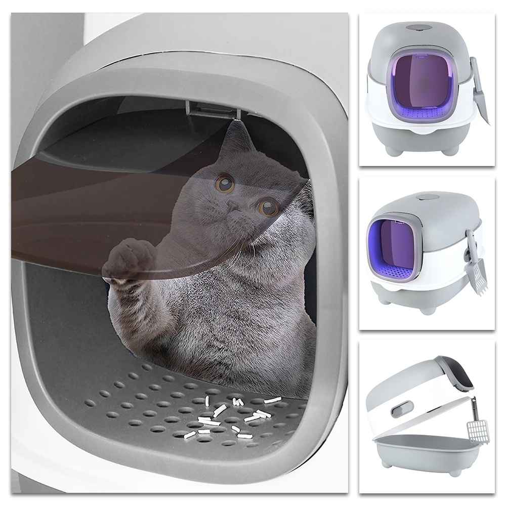 Bac à litière pour chat | PureComfort 2 - en - 1 - MinouVillage