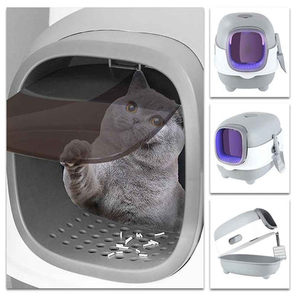 Bac à litière pour chat | PureComfort 2 - en - 1 - MinouVillage