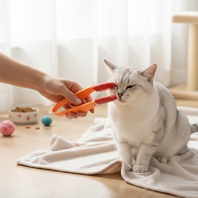 Brosse chat | Anti - Poils Douceur - MinouVillage