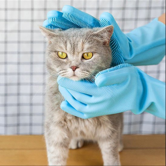 Gant de toilettage 2 - en - 1 | PetBrush - MinouVillage